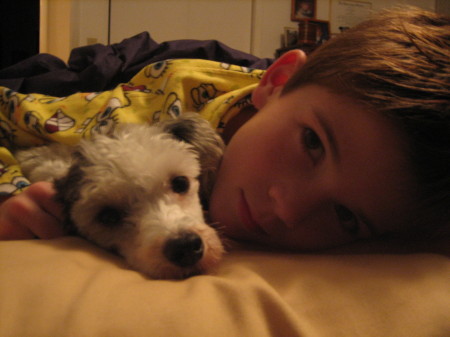 Dylan and Rex (our rescue dog).
