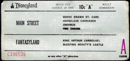 A Ticket - 1960's.