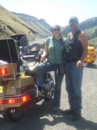bruce and becky,montana bike trip ,july 2008