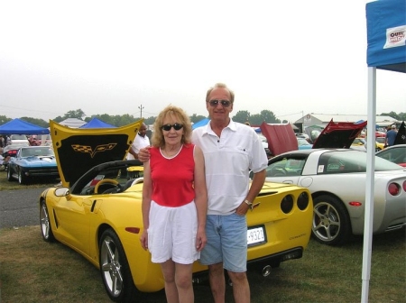 Ed & Marsha with the Vette at Carlisle Corvett