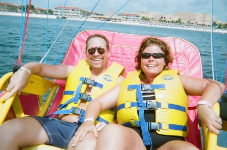 Parasailing in Cancun