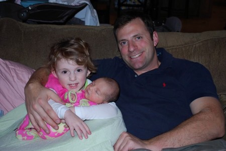 Kyle, with Katie and Olivia--Jan. 2010