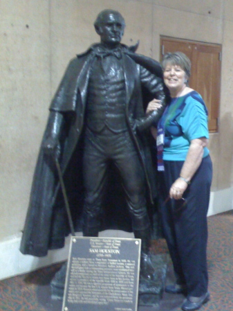 I "ran into" this tall, Texas Hero, Sam Housto