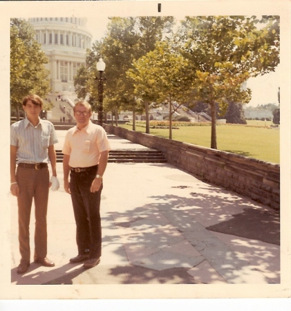 Me and Dad Washington D.C. 1971