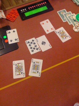 my first live game royal flush