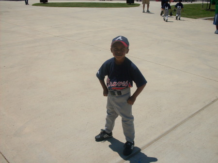 My little slugger!