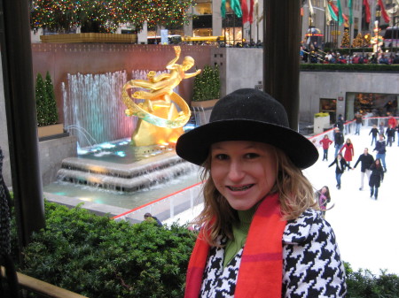 Ice skating at Rockefeller Center