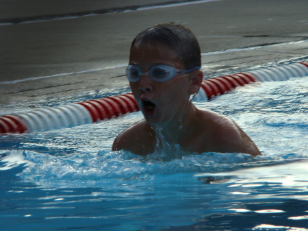 First swim competition