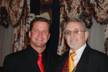 Bill Morris and I at Christmas