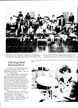 Eureka High Stage Band 1971