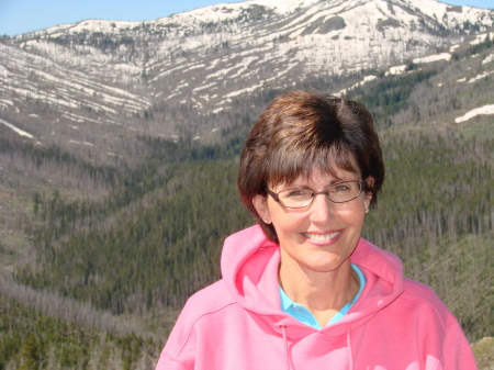 My wife Mary Ann in Yellowstone Nat'l Park