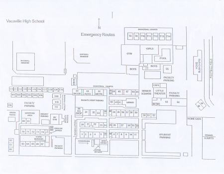 The campus map