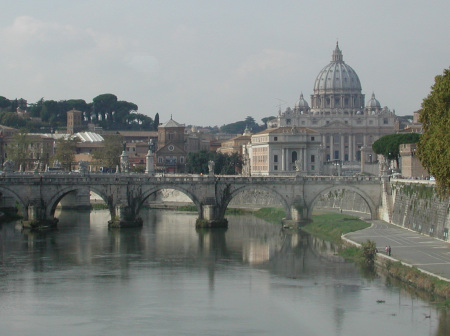 Rome - Tiber River & St. Peters Basilica