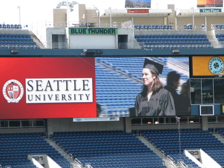 Amanda graduating from Seattle University 2007