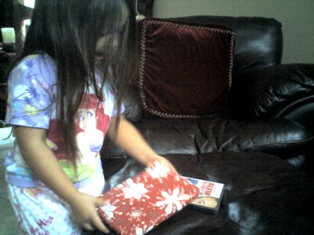 opening a present