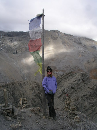 Trekking in Nepal at 15,000 ft.