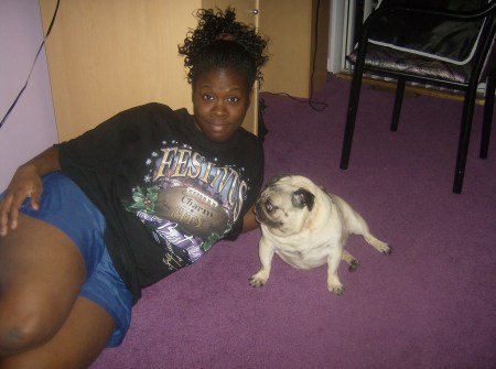 Me and vickie..our pug