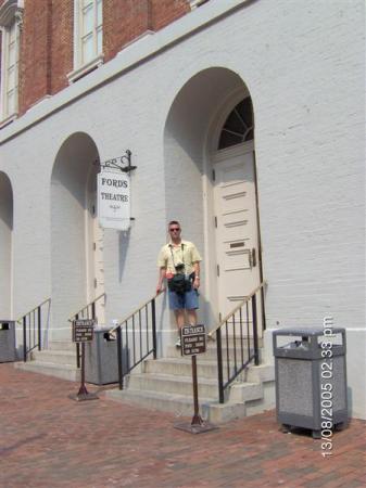 Me outside of Ford's Theater, Washington D.C.