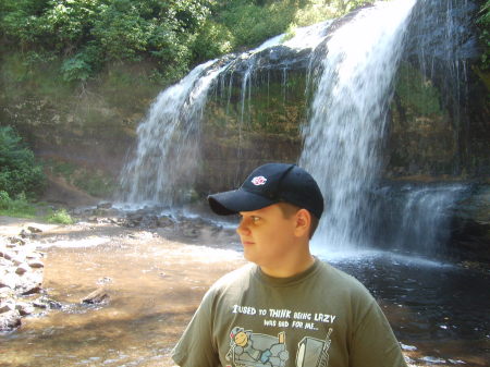 My Son at Cascade Falls, Wisconsin