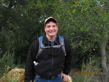 Hiking near Viv's parents' house, California