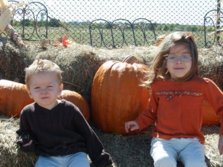 fun at the pumpkin patch October 2008