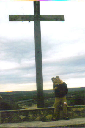 Greg and I on The Chapel on the Hill, Hunt,TX