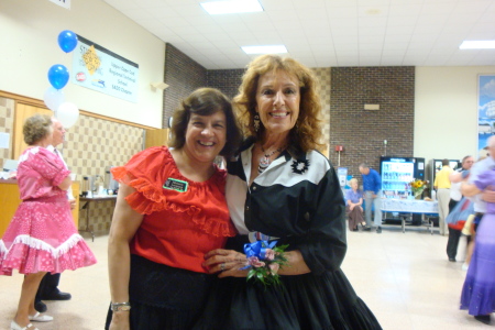 Me & my friend Janey at a square dance!