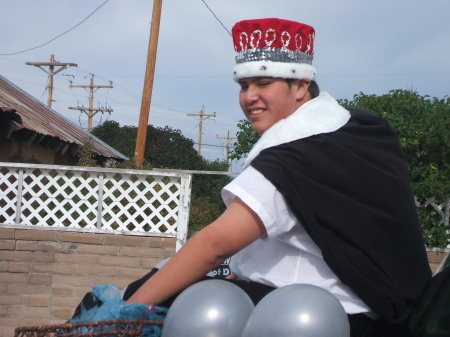 My son arturo as homecoming king 2008
