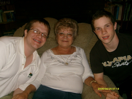 My mom and my two sons.