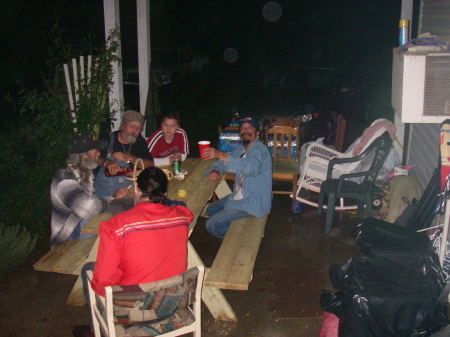 Picnic in carport