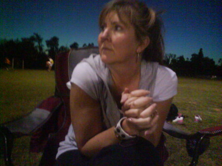 My usual pose.  Soccer spectator....