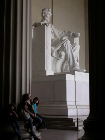 ..at Lincoln Memorial