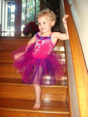 Chloe in her Tutu, grammy got her