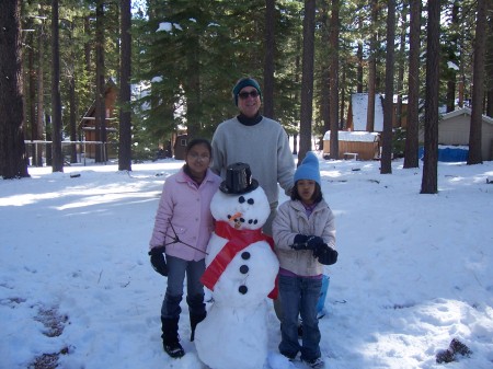 my dad with the girls