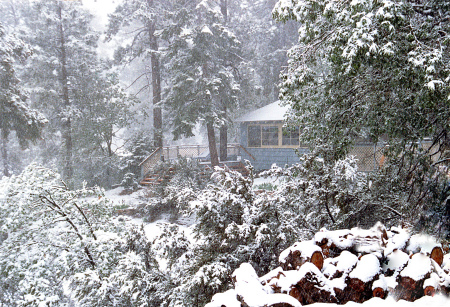 Our cabin in Winter