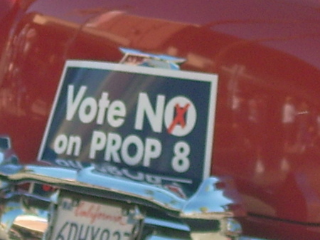 NO ON PROP 8 ITS CLEARLY DISCRIMINATION