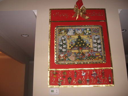 12 days of Christmas wall hanging