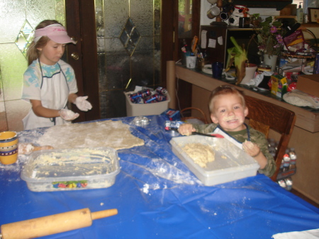 Making dog cookies