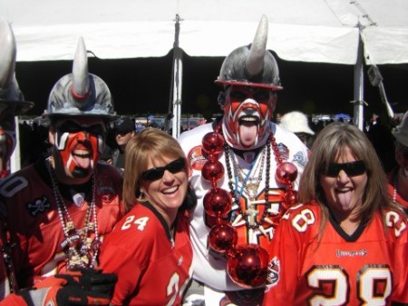 Me and Kim with "Big Nasty" at the Bucs game