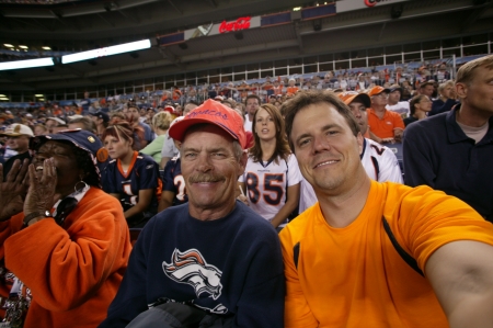 Monday night Broncos/Chiefs game 2005 with Dad