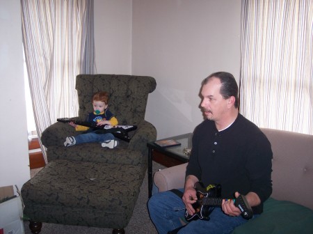 Parker & Grandpa Playing Playstaion
