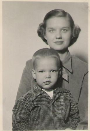 Mom & me passport photo 1952
