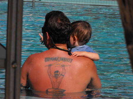 ME AND NICKOLAS POOL SIDE WAIKIKI SEP 2008