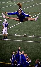 my oldest daughter Amanda as a flyer