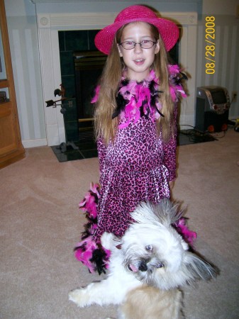 Abigail and Rosie(the dog)