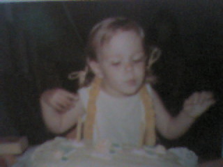 Me on my birthday but I don't know which year
