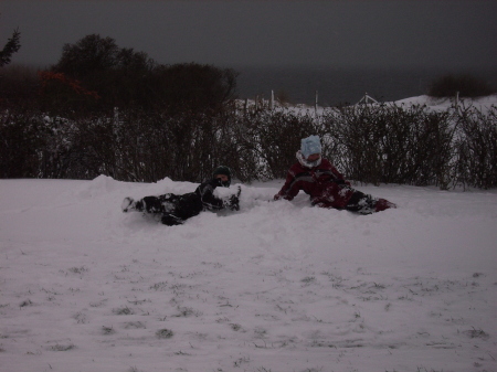 Kids in the snow