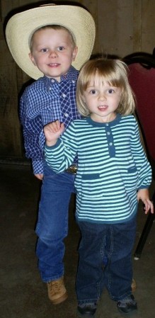 My little cowboy and cowgirl Thanksgiving 2008