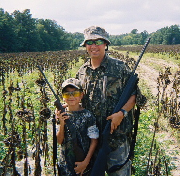 Andrew and me on a dove hunt in Georgia