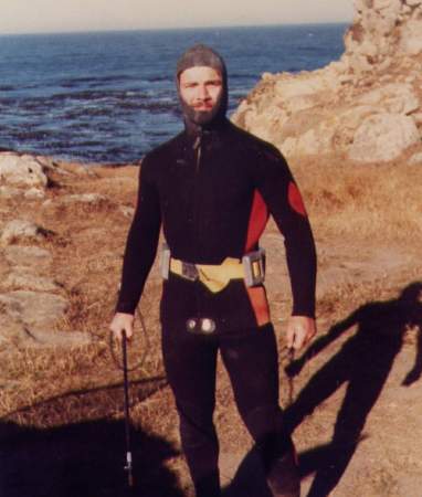 Spearfishing at the Sonoma coast in 1979